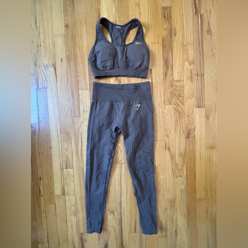 Gymshark Brown Small Workout Set